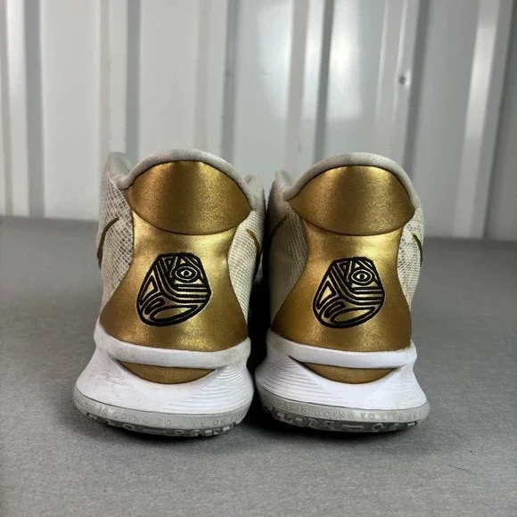 Nike Kyrie 7‎ Rings Men's Basketball Shoes Size 11.5 White/Black/Gold CQ9326-101